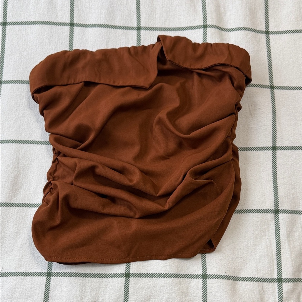 SHEIN Brown Tube Top